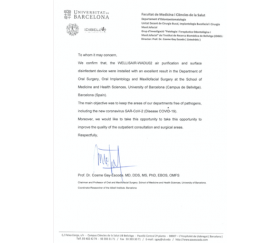 certificado de eficacia de la Universidad de Barcelona